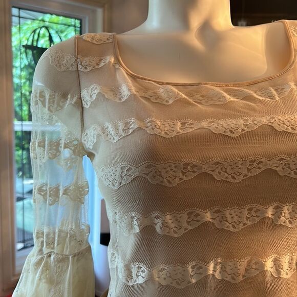 Anne Fontaine Paris lace Romeo & Juliet blouse sz 42 - Picture 4 of 11